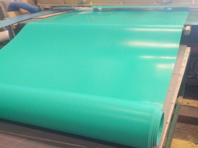 pvc软板绿色pvc塑料软板软胶板酸碱池内衬脱硫池电镀池铺车间地面